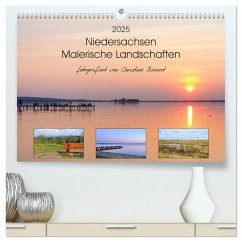 Niedersachsen - Malerische Landschaften (hochwertiger Premium Wandkalender 2025 DIN A2 quer), Kunstdruck in Hochglanz - Calvendo;Bienert, Christine