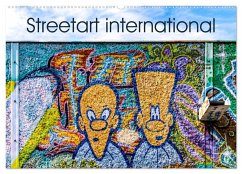 Streetart international (Wandkalender 2025 DIN A2 quer), CALVENDO Monatskalender