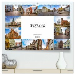 Wismar Impressionen (hochwertiger Premium Wandkalender 2025 DIN A2 quer), Kunstdruck in Hochglanz