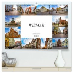 Wismar Impressionen (hochwertiger Premium Wandkalender 2025 DIN A2 quer), Kunstdruck in Hochglanz - Calvendo;Meutzner, Dirk