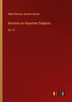 Sermons on Important Subjects - Barnes, Albert; Davies, Samuel