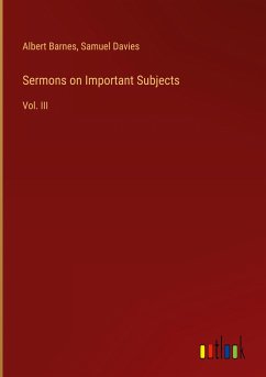 Sermons on Important Subjects - Barnes, Albert; Davies, Samuel