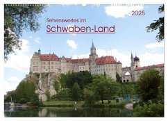 Sehenswertes im Schwaben-Land (Wandkalender 2025 DIN A2 quer), CALVENDO Monatskalender