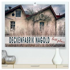 Deckenfabrik Nagold - lost place (hochwertiger Premium Wandkalender 2025 DIN A2 quer), Kunstdruck in Hochglanz