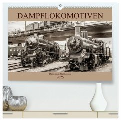 Dampflokomotiven - dampfende Stahlkolosse (hochwertiger Premium Wandkalender 2025 DIN A2 quer), Kunstdruck in Hochglanz - Calvendo;Brunner-Klaus, Liselotte