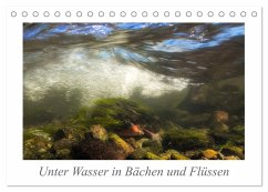 Unter Wasser in Bächen und Flüssen (Tischkalender 2025 DIN A5 quer), CALVENDO Monatskalender