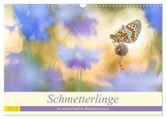 Schmetterlinge in zauberhaften Blumenwiesen (Wandkalender 2025 DIN A3 quer), CALVENDO Monatskalender - Calvendo;Petzl, Perdita