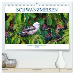 Schwanzmeisen (hochwertiger Premium Wandkalender 2025 DIN A2 quer), Kunstdruck in Hochglanz - Calvendo;Jäger, Anette