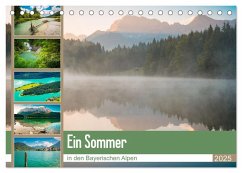 Ein Sommer in den Bayerischen Alpen (Tischkalender 2025 DIN A5 quer), CALVENDO Monatskalender