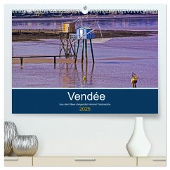 Vendée Aus dem Meer steigender Himmel Frankreichs (hochwertiger Premium Wandkalender 2025 DIN A2 quer), Kunstdruck in Hochglanz