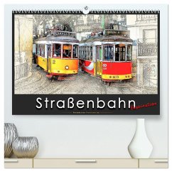 Straßenbahn Faszination (hochwertiger Premium Wandkalender 2025 DIN A2 quer), Kunstdruck in Hochglanz