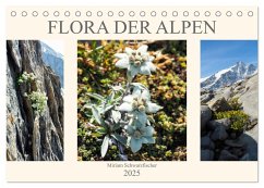 Flora der Alpen (Tischkalender 2025 DIN A5 quer), CALVENDO Monatskalender