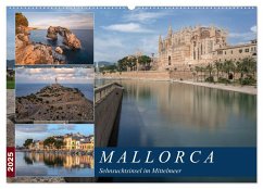 Mallorca, Sehnsuchtsinsel im Mittelmeer (Wandkalender 2025 DIN A2 quer), CALVENDO Monatskalender - Calvendo;Kruse, Joana