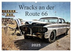 Wracks an der Route 66 (Wandkalender 2025 DIN A2 quer), CALVENDO Monatskalender - Calvendo;Silberstein, Reiner