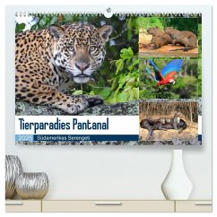 Tierparadies Pantanal (hochwertiger Premium Wandkalender 2025 DIN A2 quer), Kunstdruck in Hochglanz - Calvendo;und Yvonne Herzog, Michael