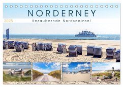 NORDERNEY Bezaubernde Nordseeinsel (Tischkalender 2025 DIN A5 quer), CALVENDO Monatskalender