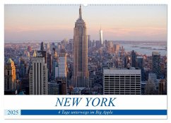 New York - 4 Tage unterwegs im Big Apple (Wandkalender 2025 DIN A2 quer), CALVENDO Monatskalender