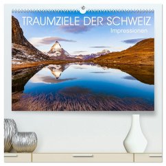 TRAUMZIELE DER SCHWEIZ Impressionen (hochwertiger Premium Wandkalender 2025 DIN A2 quer), Kunstdruck in Hochglanz - Calvendo;Dieterich, Werner