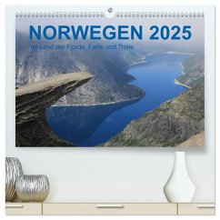 Norwegen 2025 - Im Land der Fjorde, Fjelle und Trolle (hochwertiger Premium Wandkalender 2025 DIN A2 quer), Kunstdruck in Hochglanz - Calvendo;Zimmermann, Frank