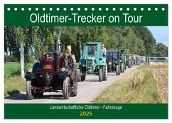 Oldtimer-Trecker on Tour (Tischkalender 2025 DIN A5 quer), CALVENDO Monatskalender - Calvendo;Klünder, Günther