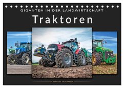 Traktoren - Giganten in der Landwirtschaft (Tischkalender 2025 DIN A5 quer), CALVENDO Monatskalender