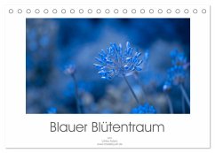 Blauer Blütentraum (Tischkalender 2025 DIN A5 quer), CALVENDO Monatskalender