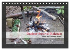 Outdoor-Survival-Kalender (Tischkalender 2025 DIN A5 quer), CALVENDO Monatskalender - Calvendo;Schaad, Xenia