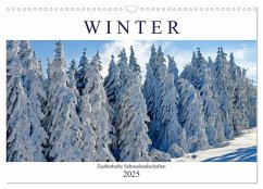 Winter. Zauberhafte Schneelandschaften (Wandkalender 2025 DIN A3 quer), CALVENDO Monatskalender