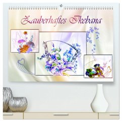 Zauberhaftes Ikebana (hochwertiger Premium Wandkalender 2025 DIN A2 quer), Kunstdruck in Hochglanz - Calvendo;Djeric, Dusanka