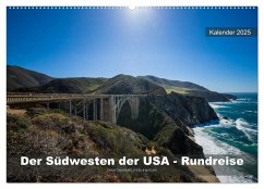 Der Südwesten der USA - Rundreise (Wandkalender 2025 DIN A2 quer), CALVENDO Monatskalender