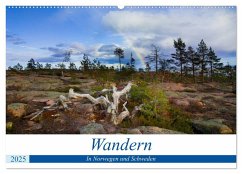 Wandern - In Norwegen und Schweden (Wandkalender 2025 DIN A2 quer), CALVENDO Monatskalender