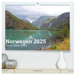 Norwegen 2025 - Berge, Fjorde, Moore (hochwertiger Premium Wandkalender 2025 DIN A2 quer), Kunstdruck in Hochglanz - Calvendo;Zimmermann, Frank