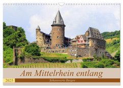 Am Mittelrhein entlang - Sehenswerte Burgen (Wandkalender 2025 DIN A3 quer), CALVENDO Monatskalender - Calvendo;Klatt, Arno