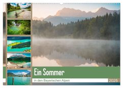 Ein Sommer in den Bayerischen Alpen (Wandkalender 2025 DIN A2 quer), CALVENDO Monatskalender