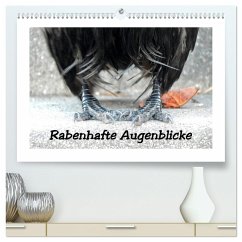 Rabenhafte Augenblicke (hochwertiger Premium Wandkalender 2025 DIN A2 quer), Kunstdruck in Hochglanz - Calvendo;AJo. Dettlaff, Meike