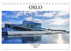 Oslo - Norwegen (Tischkalender 2025 DIN A5 quer), CALVENDO Monatskalender