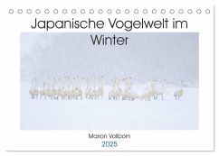 Japanische Vogelwelt im Winter (Tischkalender 2025 DIN A5 quer), CALVENDO Monatskalender - Calvendo;Vollborn, Marion