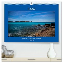 Ibiza Küste, Buchten und Strände (hochwertiger Premium Wandkalender 2025 DIN A2 quer), Kunstdruck in Hochglanz - Calvendo;Wolff, Alexander