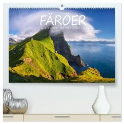 Färöer - Archipel im Nordmeer (hochwertiger Premium Wandkalender 2025 DIN A2 quer), Kunstdruck in Hochglanz