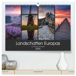 Landschaften Europas (hochwertiger Premium Wandkalender 2025 DIN A2 quer), Kunstdruck in Hochglanz