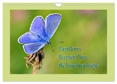 Papillons-Butterflies-Schmetterlinge (Wandkalender 2025 DIN A4 quer), CALVENDO Monatskalender