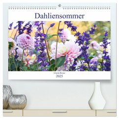 Dahliensommer (hochwertiger Premium Wandkalender 2025 DIN A2 quer), Kunstdruck in Hochglanz