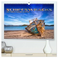 Schiffswracks - morbide Schönheiten (hochwertiger Premium Wandkalender 2025 DIN A2 quer), Kunstdruck in Hochglanz - Calvendo;Bleicher, Renate