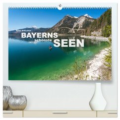 Bayerns schönste Seen (hochwertiger Premium Wandkalender 2025 DIN A2 quer), Kunstdruck in Hochglanz - Calvendo;Schickert, Peter