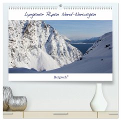 Lyngener Alpen Nord-Norwegen (hochwertiger Premium Wandkalender 2025 DIN A2 quer), Kunstdruck in Hochglanz