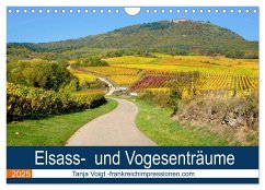 Elsass- und Vogesenträume (Wandkalender 2025 DIN A4 quer), CALVENDO Monatskalender - Calvendo;Voigt, Tanja