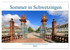 Sommer in Schwetzingen von Karin Vahlberg Ruf und Petrus Bodenstaff (Wandkalender 2025 DIN A2 quer), CALVENDO Monatskalender
