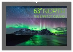 63° North - The spirit of Iceland (Wandkalender 2025 DIN A2 quer), CALVENDO Monatskalender