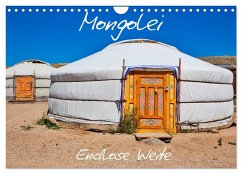 Mongolei Endlose Weite (Wandkalender 2025 DIN A4 quer), CALVENDO Monatskalender