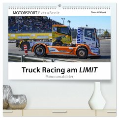 Truck Racing am LIMIT - Panoramabilder (hochwertiger Premium Wandkalender 2025 DIN A2 quer), Kunstdruck in Hochglanz